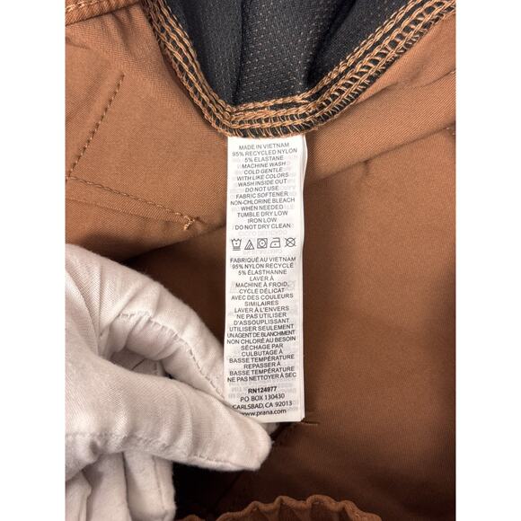 Prana Pants XL Mens Zion E Waist II 30" Standard Fit Outdoors - Picture 7 of 8